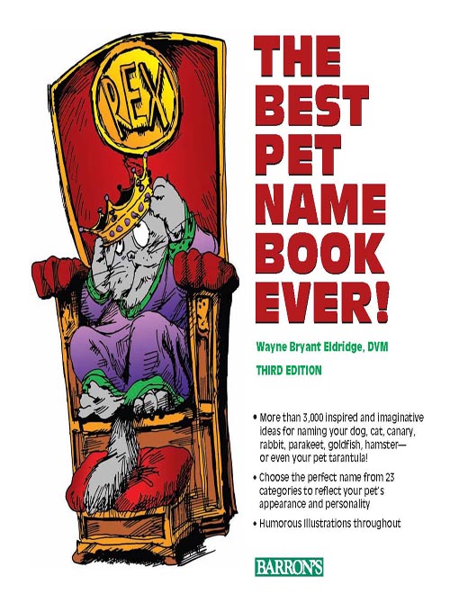 Cover image for The Best Pet Name Book Ever!